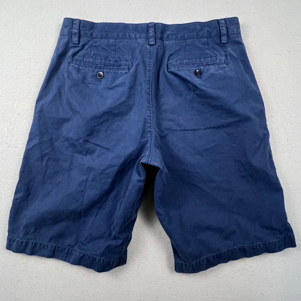 Banana Republic Emerson Shorts Mens 33 Blue Chino Cotton Casual Prep Summer
